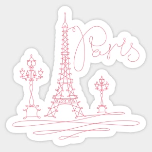 Pink Paris Sticker